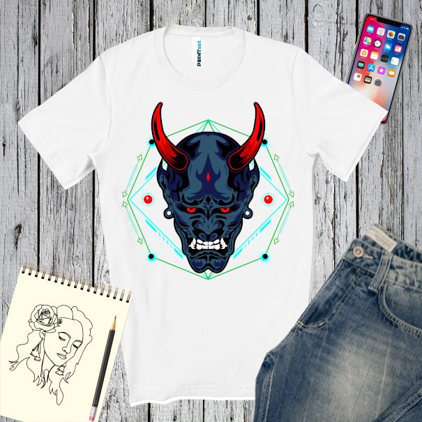 Tricou bărbat - Diavol albastru