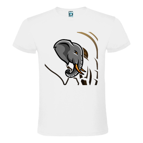 Tricou bărbat - Profil de elefant - imagine 2