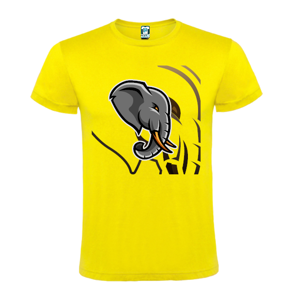 Tricou bărbat - Profil de elefant - imagine 3