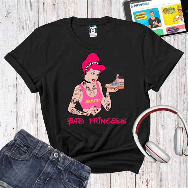 Tricou damă - Cinderella Bad Princess