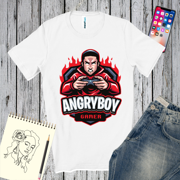 Tricou bărbat - Angryboy Gamer