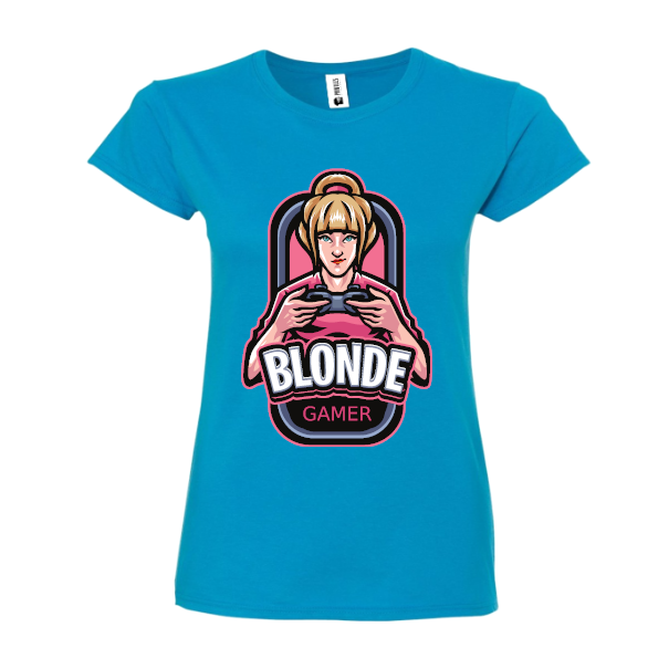 Tricou damă - Blonde Gamer - imagine 3