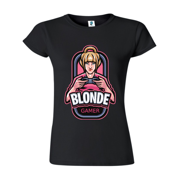 Tricou damă - Blonde Gamer - imagine 4