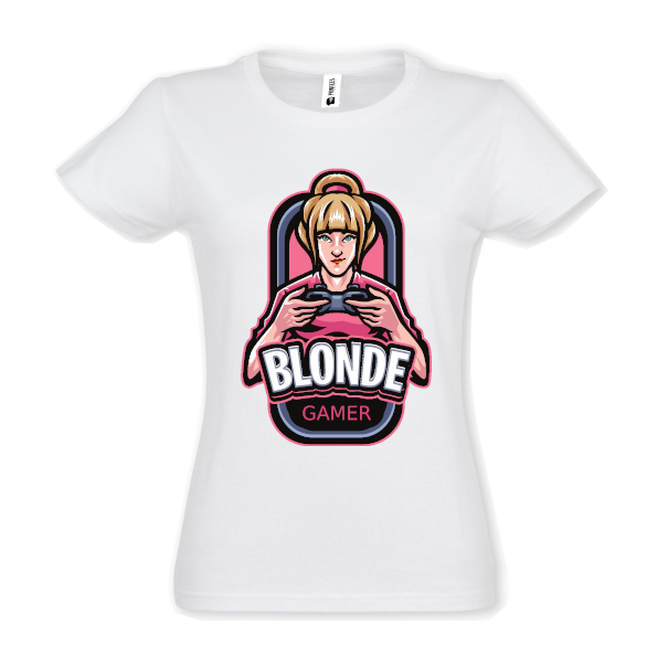 Tricou damă - Blonde Gamer - imagine 2