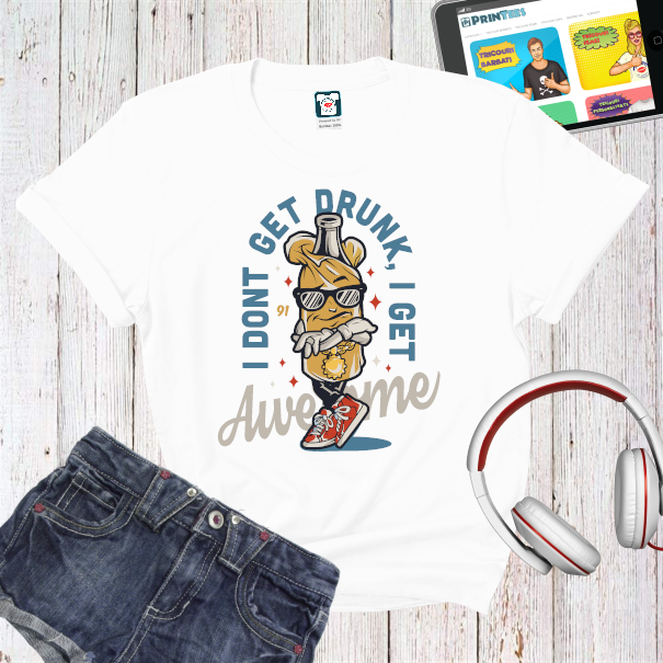 Tricou damă - I don't get drunk