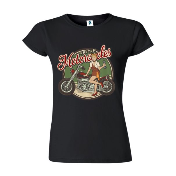 Tricou damă - Moto Custom - imagine 6