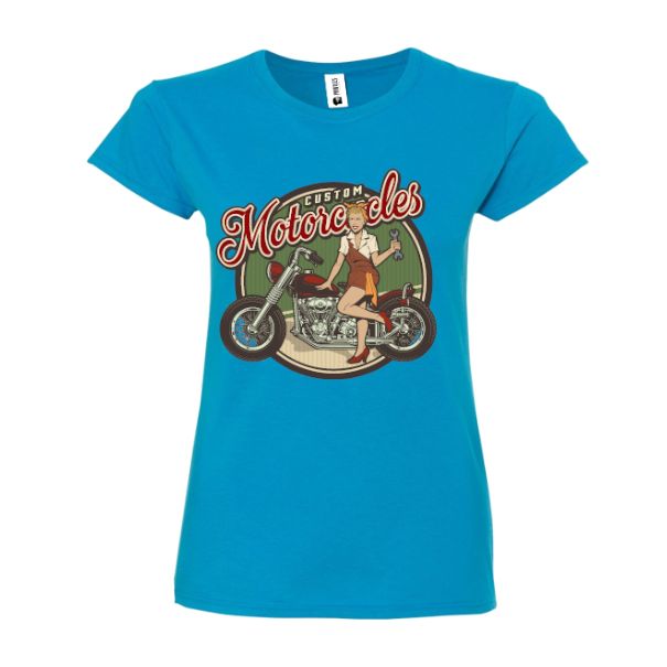 Tricou damă - Moto Custom - imagine 3