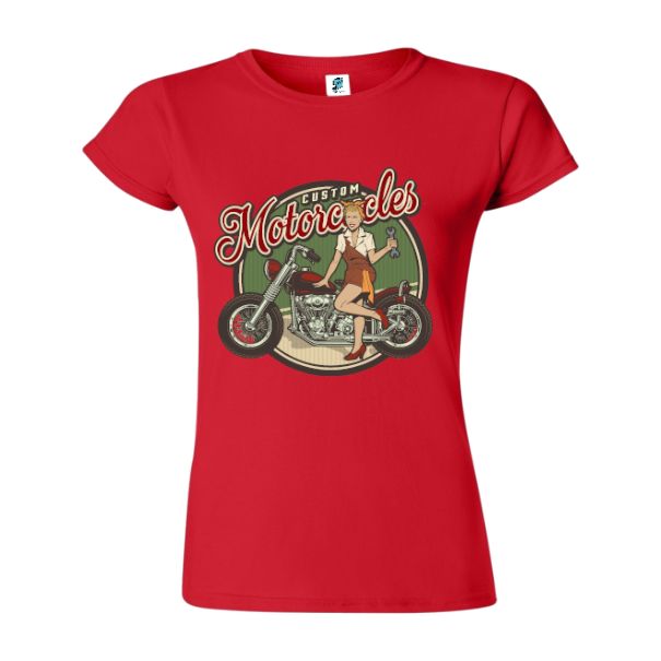 Tricou damă - Moto Custom - imagine 7