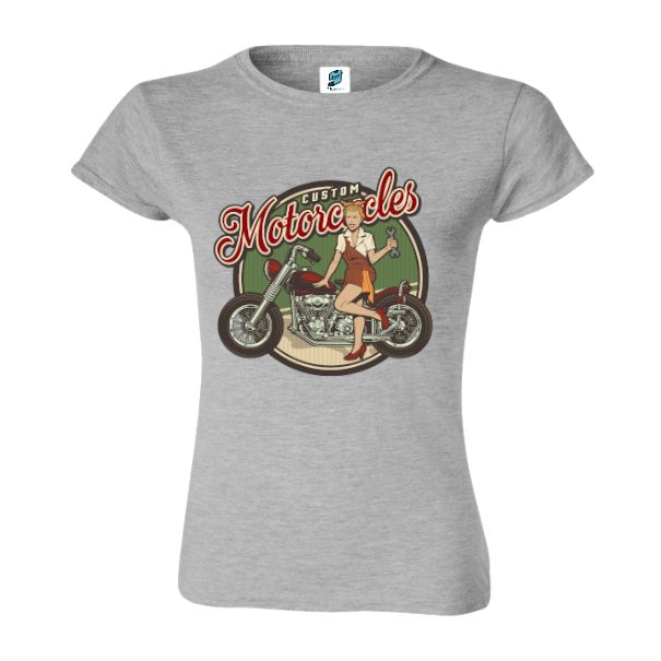 Tricou damă - Moto Custom - imagine 5