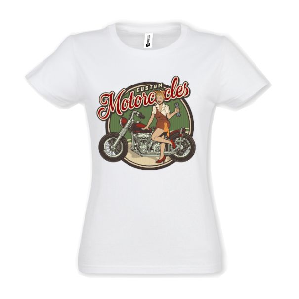 Tricou damă - Moto Custom - imagine 2