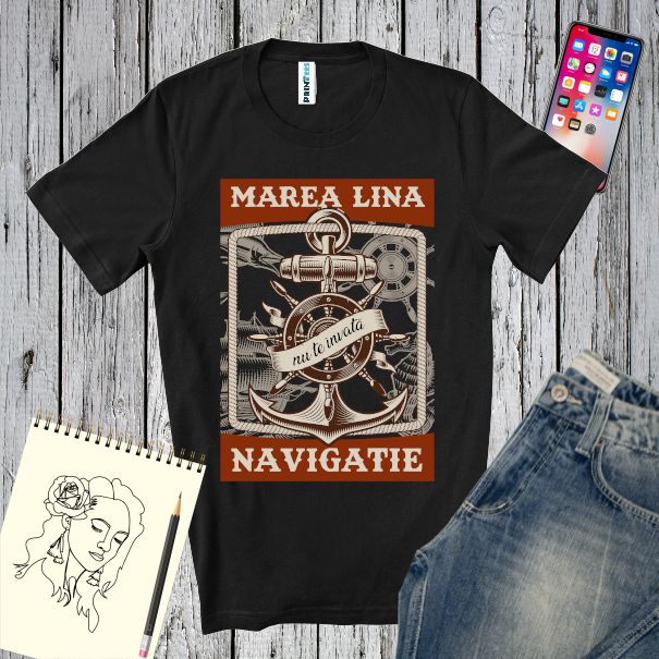 Tricou bărbat - Marea lină
