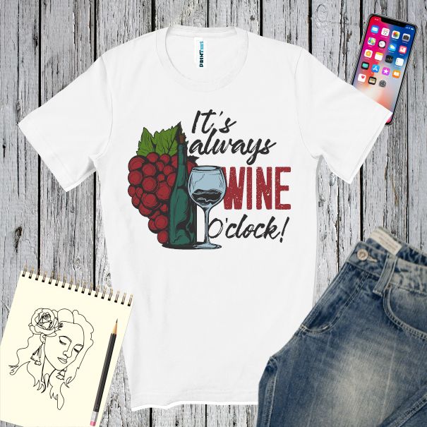 Tricou bărbat - Wine O'Clock