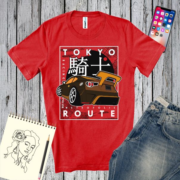 Tricou bărbat - Tokyo Route