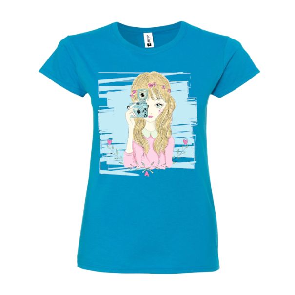 Tricou damă - Fata cu camera - imagine 3