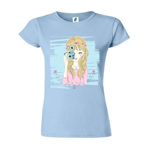 Tricou damă - Fata cu camera - imagine 4