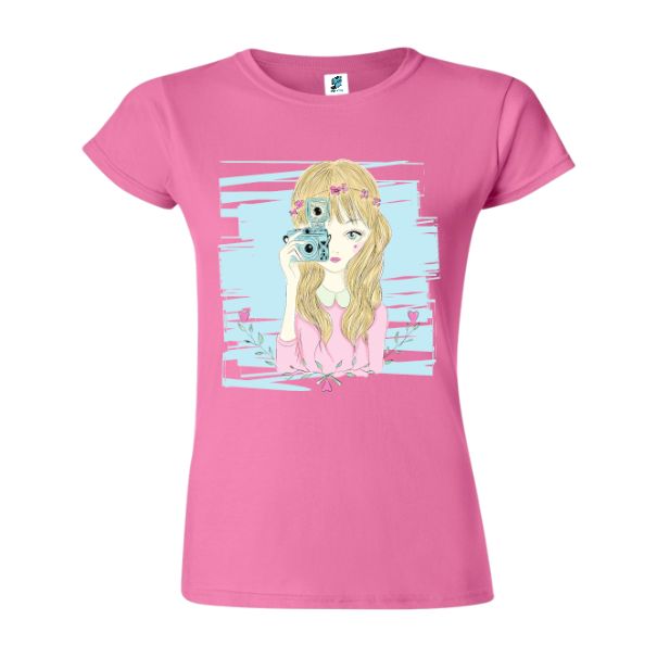 Tricou damă - Fata cu camera - imagine 8
