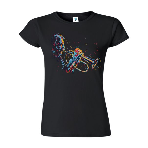 Tricou damă - Trompetist de jazz - imagine 2