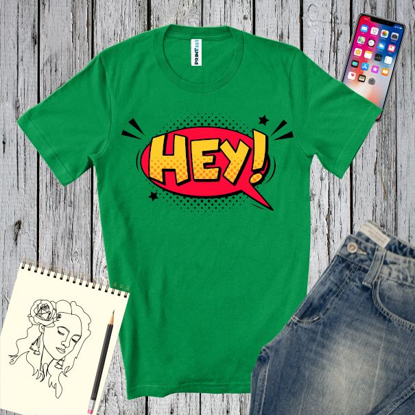 Tricou bărbat - Comic Hey