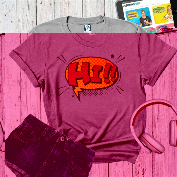 Tricou damă - Comic Hi!