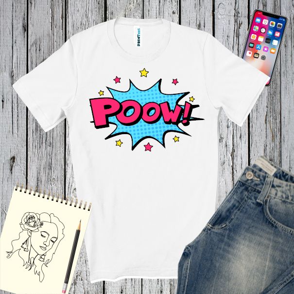 Tricou bărbat - Comic Poow!
