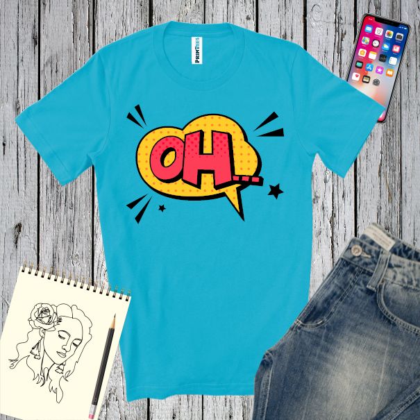 Tricou bărbat - Comic OH...