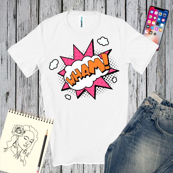 Tricou bărbat - Comic WHAM!