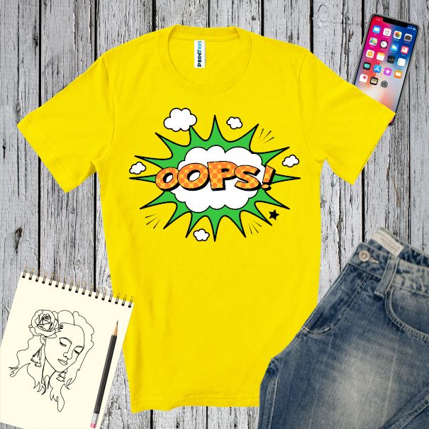 Tricou bărbat - Comic OOPS!