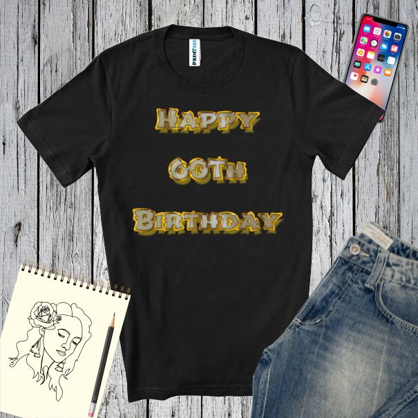 Tricou bărbat - Happy 60th Birthday