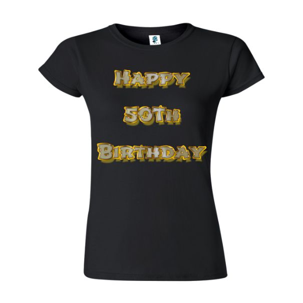 Tricou damă - Happy 50th Birthday - imagine 5