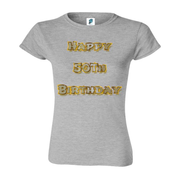 Tricou damă - Happy 50th Birthday - imagine 4