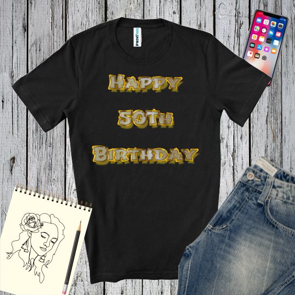Tricou bărbat - Happy 50th Birthday