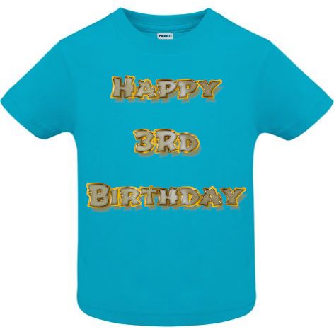 Tricou copii - Happy 3rd Birthday - imagine 3