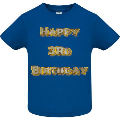 Tricou copii - Happy 3rd Birthday - imagine 4