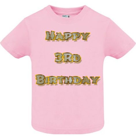 Tricou copii - Happy 3rd Birthday - imagine 8