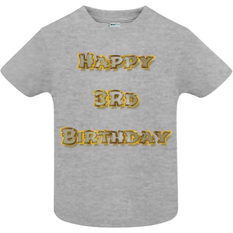 Tricou copii - Happy 3rd Birthday - imagine 5