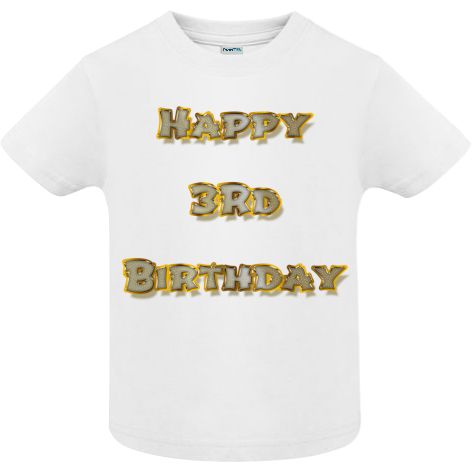 Tricou copii - Happy 3rd Birthday - imagine 2