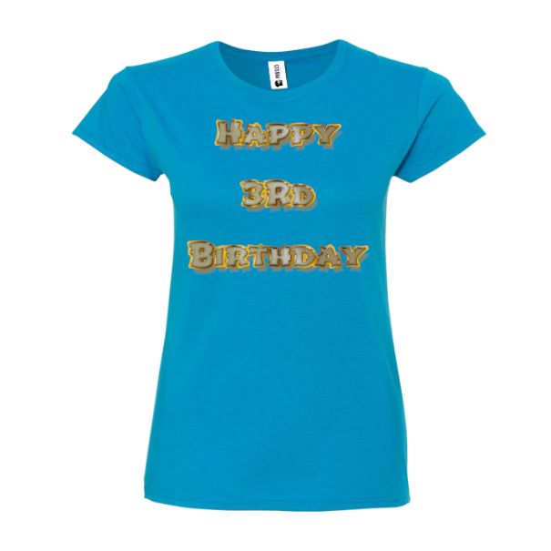 Tricou damă - Happy 3rd Birthday - imagine 3