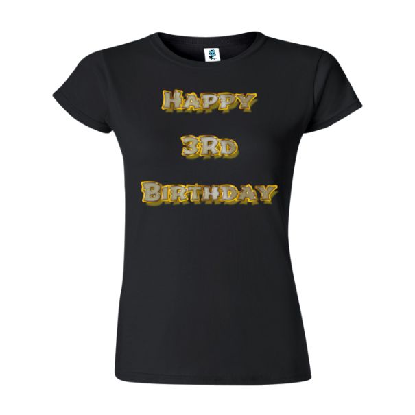 Tricou damă - Happy 3rd Birthday - imagine 6