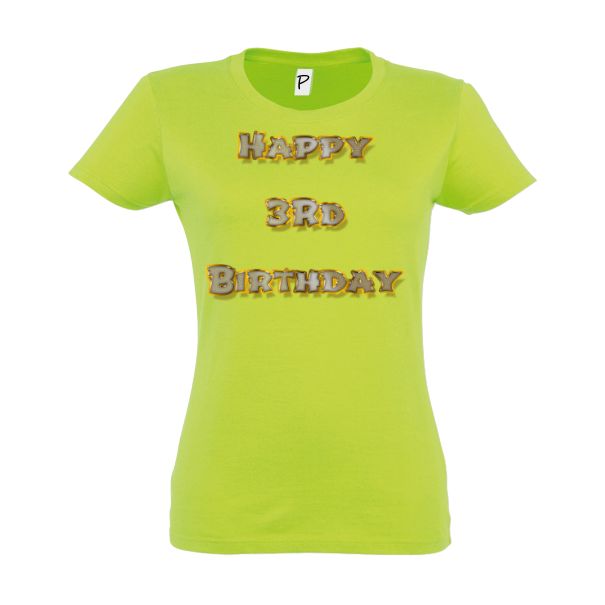 Tricou damă - Happy 3rd Birthday - imagine 9