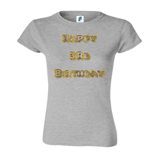 Tricou damă - Happy 3rd Birthday - imagine 5