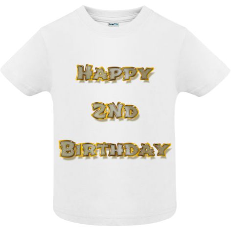 Tricou copii - Happy 2nd Birthday - imagine 2