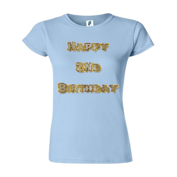 Tricou damă - Happy 2nd Birthday - imagine 4