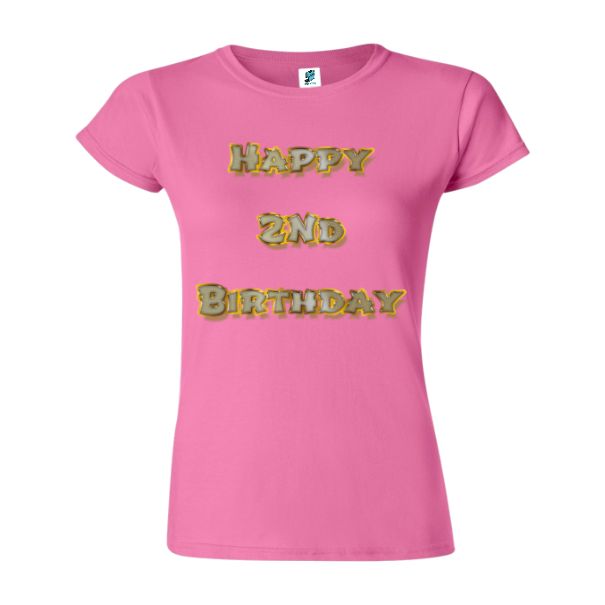 Tricou damă - Happy 2nd Birthday - imagine 8