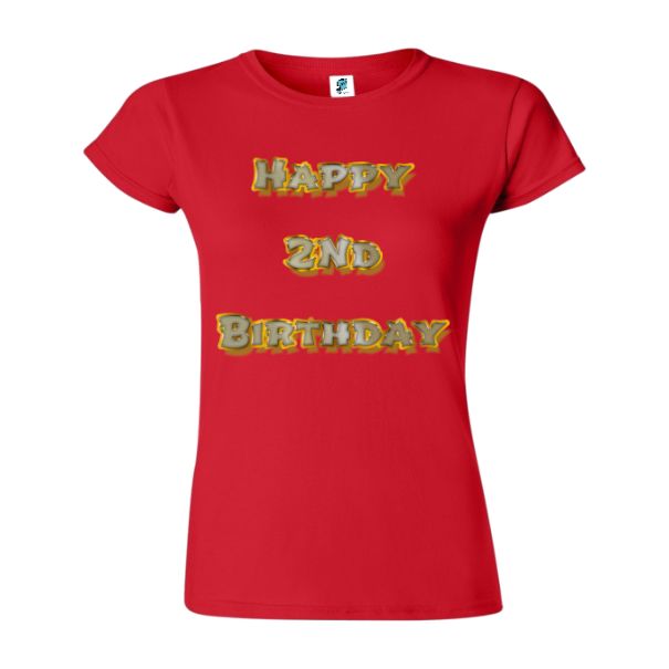 Tricou damă - Happy 2nd Birthday - imagine 7
