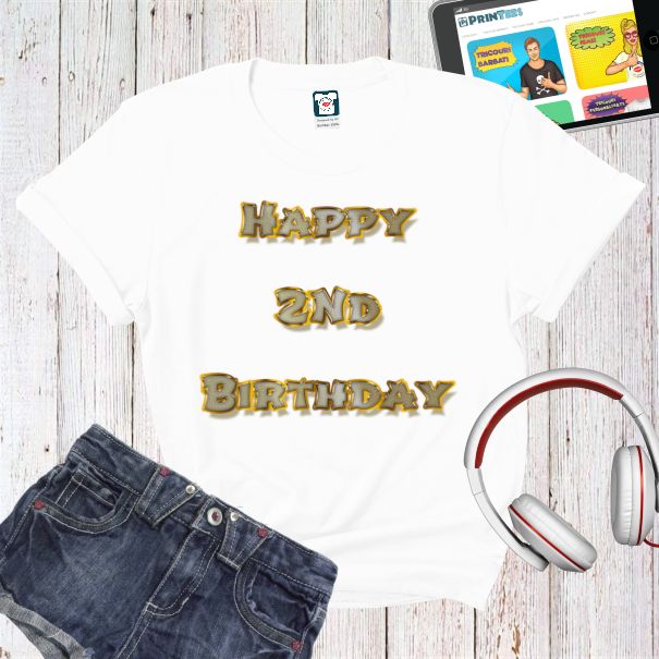 Tricou damă - Happy 2nd Birthday