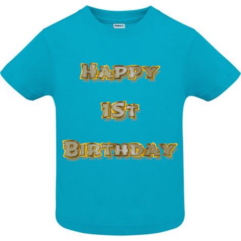 Tricou copii - Happy 1st Birthday - imagine 3