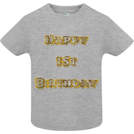 Tricou copii - Happy 1st Birthday - imagine 5