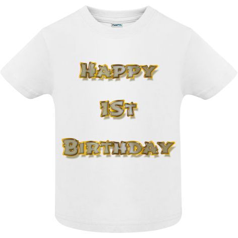 Tricou copii - Happy 1st Birthday - imagine 2