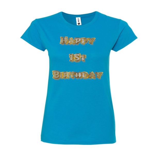 Tricou damă - Happy 1st Birthday - imagine 3