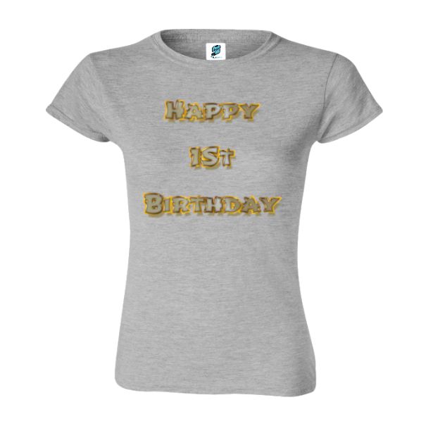 Tricou damă - Happy 1st Birthday - imagine 5